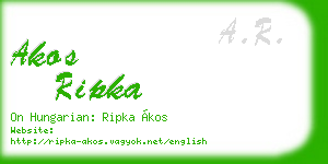 akos ripka business card
